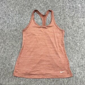 Nike Tank Top Womens M Orange Racerback Performance Athletic Running AT0586-691